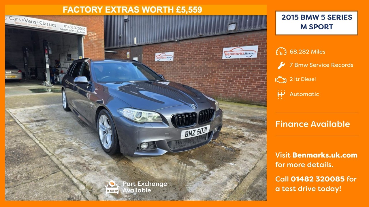 2015 BMW 520d M Sport Touring | £5,559 Extras | Mineral Grey | Auto