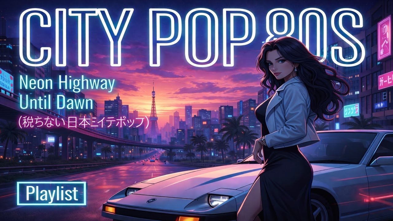 CITY POP 80s – Neon Highway Until Dawn (懐かしい日本シティポップ )🌃 Night Drive Playlist 【Playlist 6】