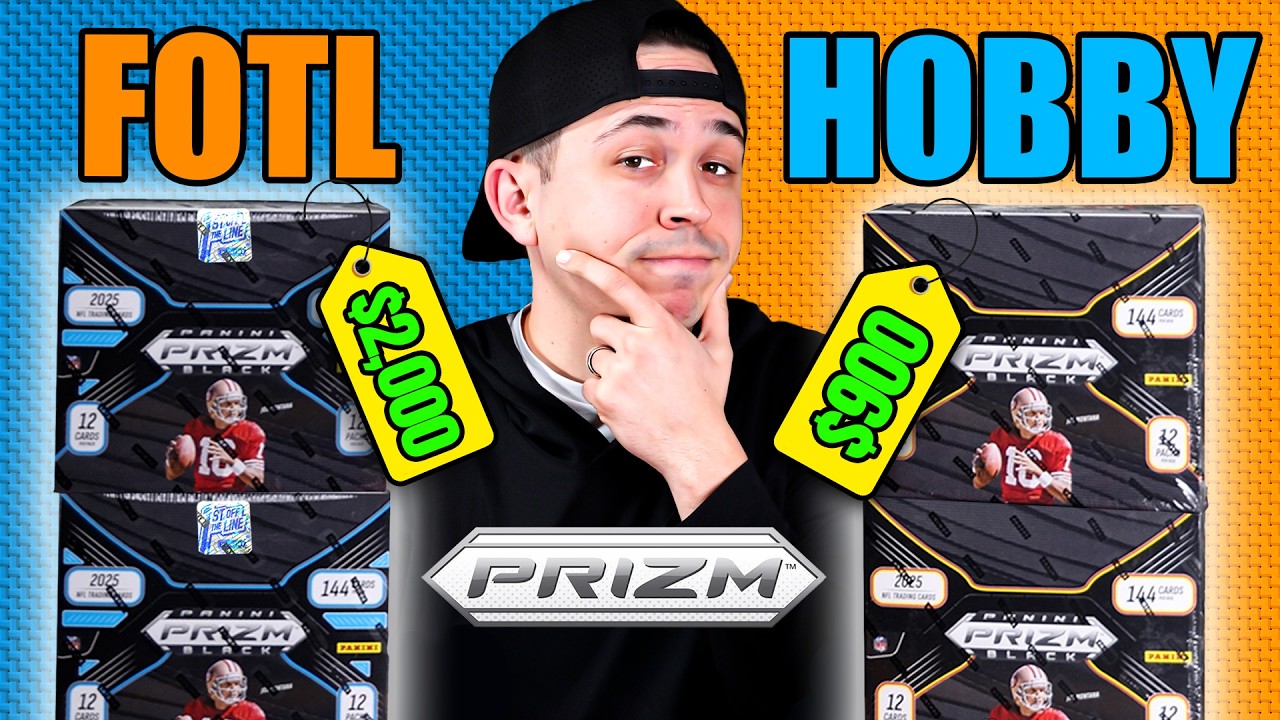 FOTL против Hobby Boxes! Футбольный мяч Prizm Black 2025 года &mdash; что лучше? 🤯 *ПОЛНОСТЬЮ ЗАПОЛНЕНН...