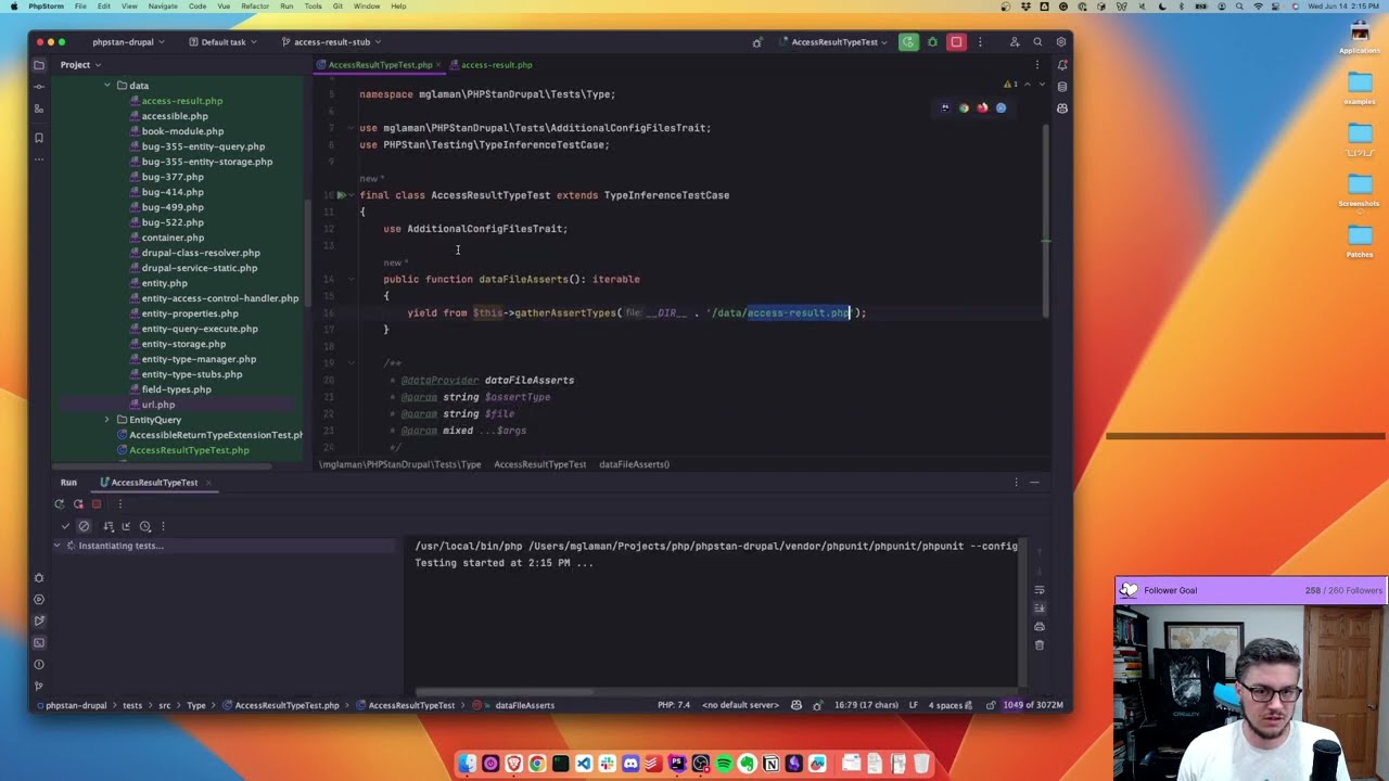 phpstan-drupal: AccessResult stubs, dynamic service retrieval fix
