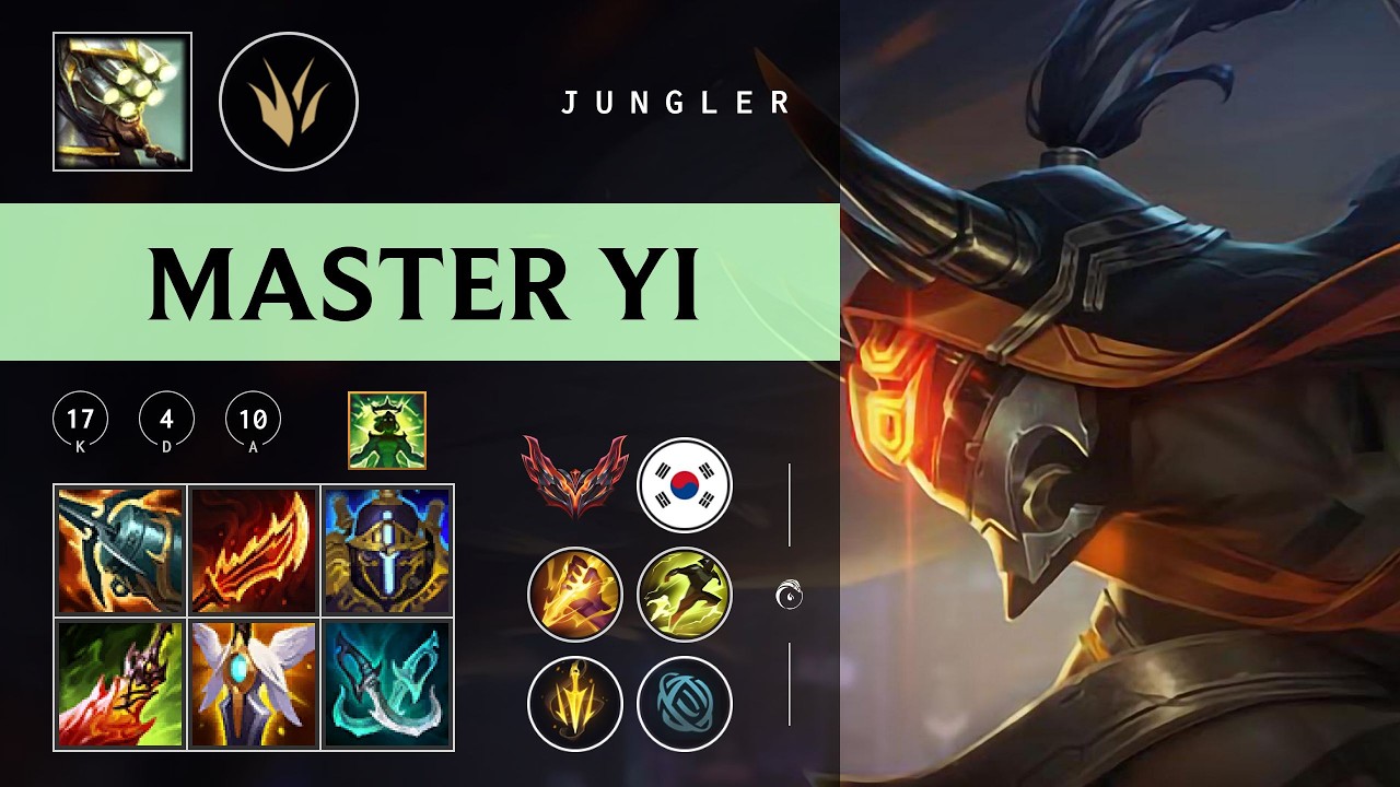 Master Yi Jungle vs Taliyah - KR Grandmaster Patch 26.04