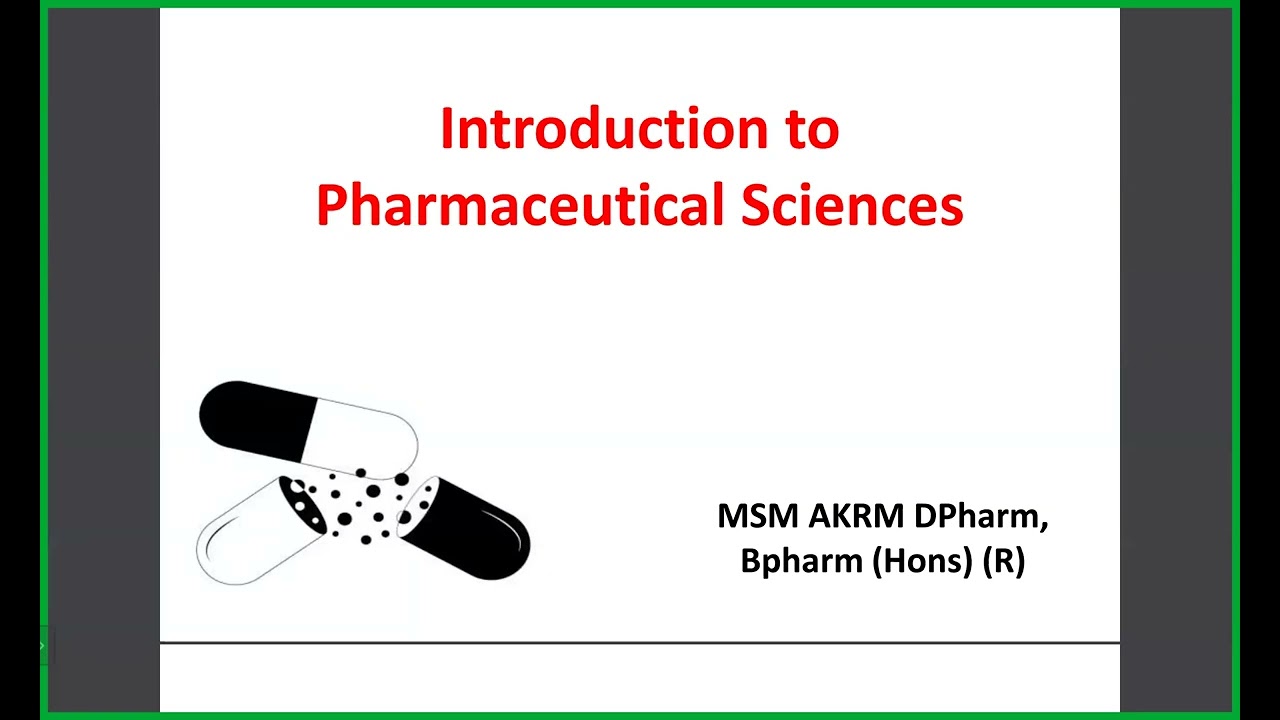 Introduction to Pharmaceuticals