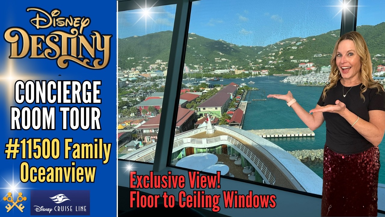 Номер Destiny Concierge Oceanview #11500 | Лучший вид на корабле | Полный обзор | Disney Cruise Line