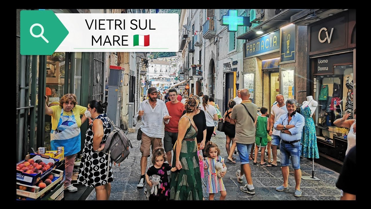 ✨VIETRI SUL MARE ✨🇮🇹 EVENING WALKING TOUR 4K