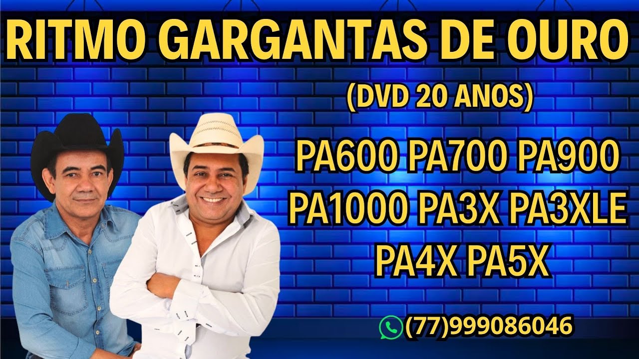 🎹RITMO GARGANTAS DE OURO PARA PA600 PA700 PA900 PA1000 PA3X PA3XLE PA4X PA5X