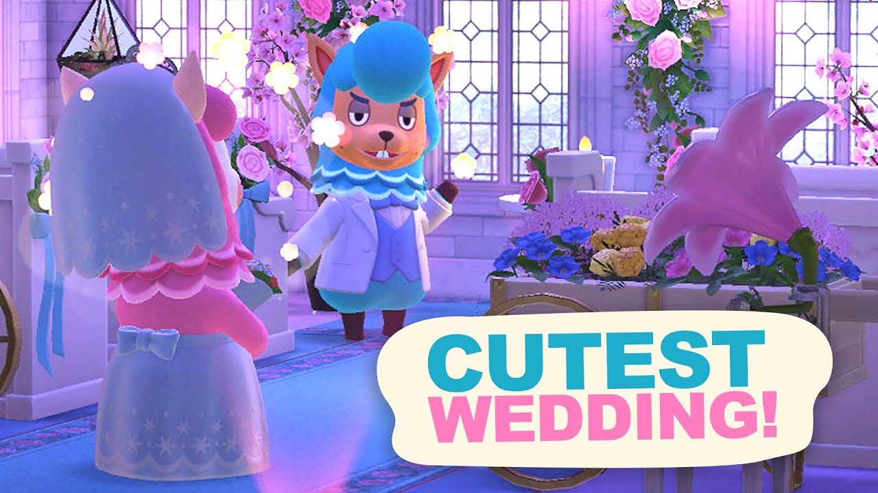 Designing a WEDDING in Animal Crossing New Horizons