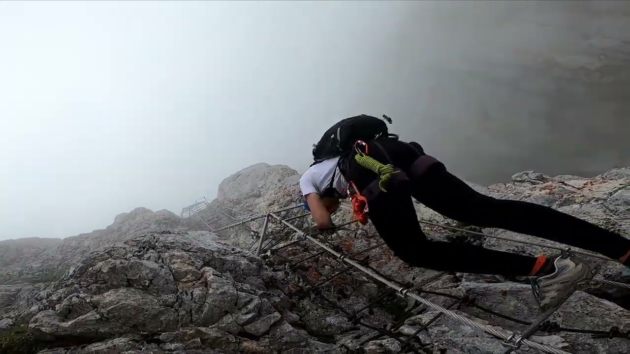 Hiking Jôf di Montasio via Findenegg and Scala Pipan