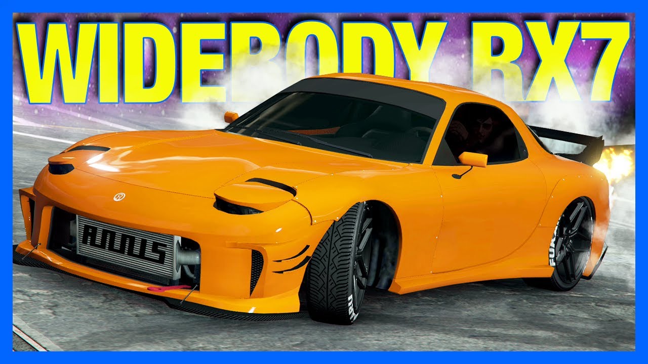 GTA 5 Online : Widebody Mazda RX7 Customzation!! (GTA Online Tuners)