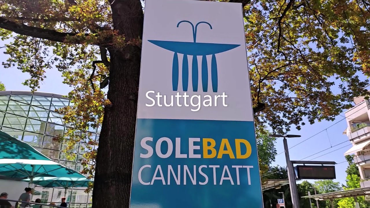 37. Bad Cannstatt / Stuttgart - Kurpark & Thermen. Ende des Sommerurlaubes