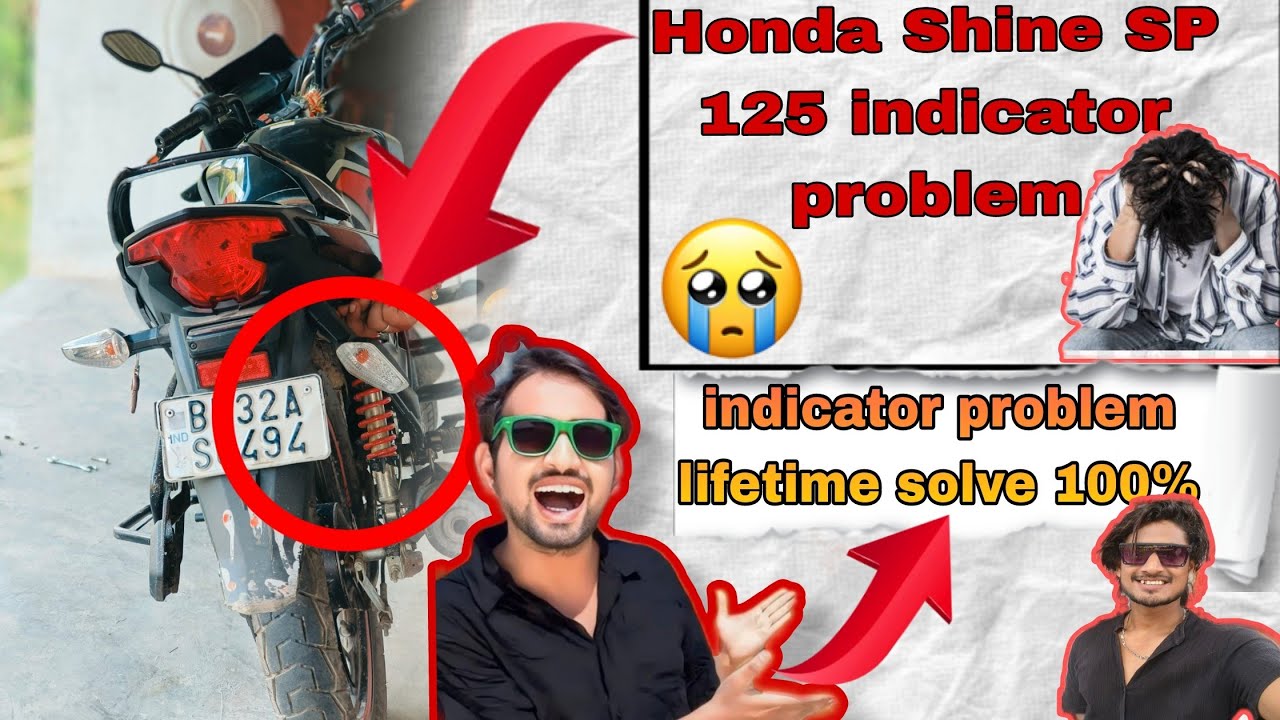 Honda Shine SP 125 Bike indicator Problem Life Time Fix 🤯 💯 || honda sp 125 indicator problem #honda