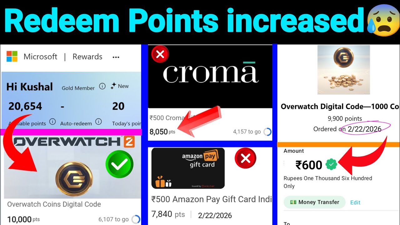 Microsoft Rewards Redeem Points increased | How To Redeem Microsoft Rewards | New Update 2026 🤩