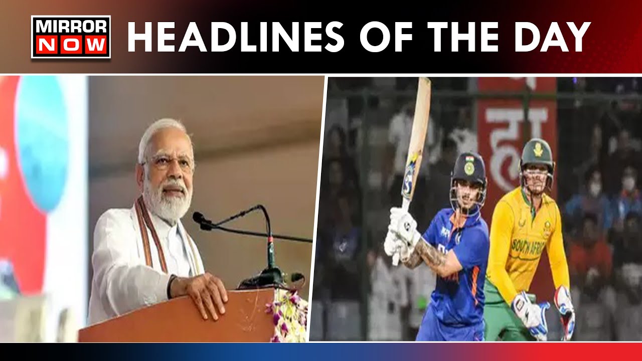 PM Modi Lays Foundation For Tata- Airbus Project | India Vs South-Africa World Cup Match On Sunday