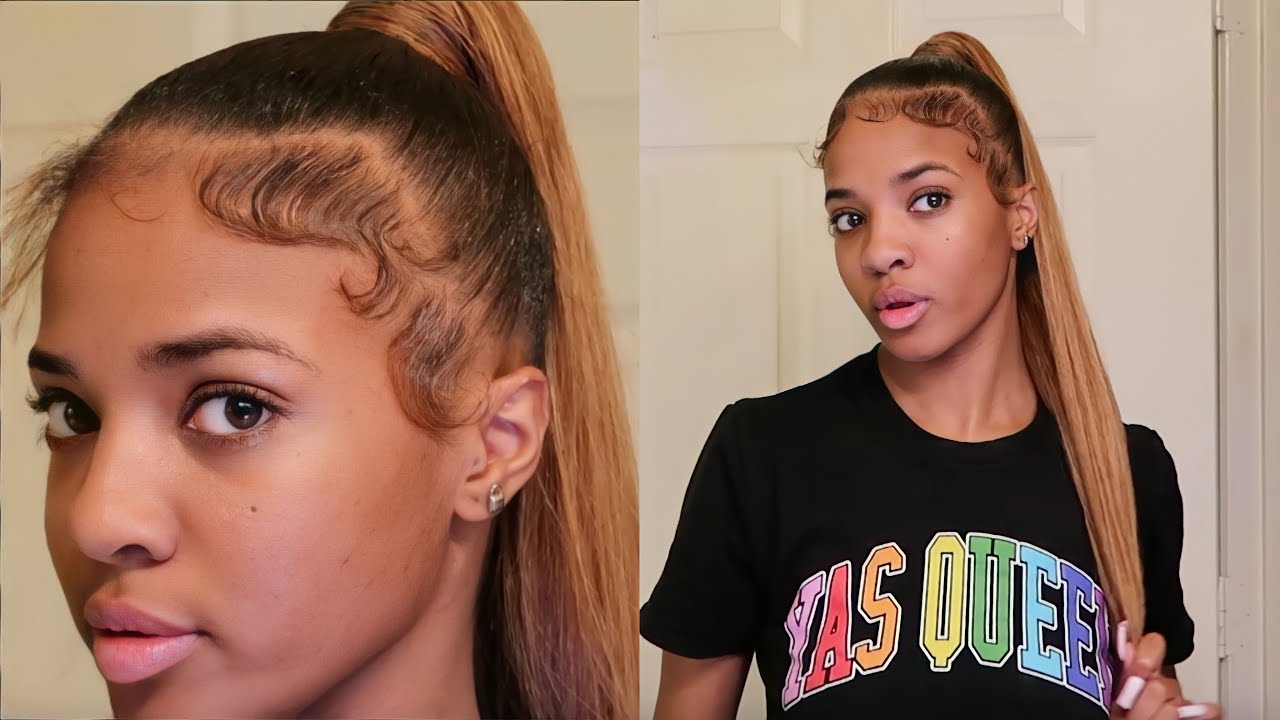 HOW TO: High Weave Ponytail with Dramatic Baby Hair Tutorial | Kashia Jabre