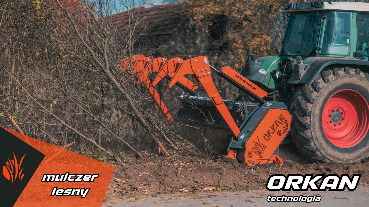 MULCZER LEŚNY ORKAN ML 220 Z FENDT 716 VARIO -W REWELACYJNEJ CENIE - nauka mulczowania działek testy