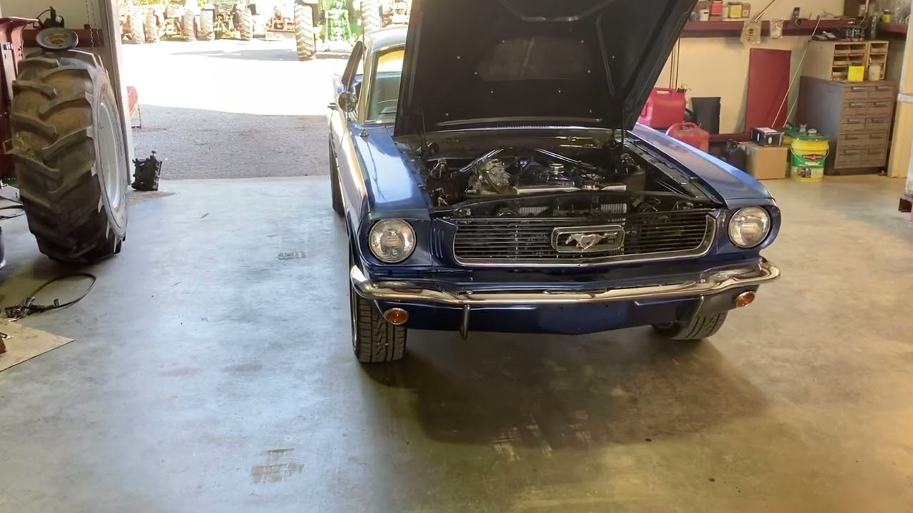 66 Mustang with a 300 inline 6