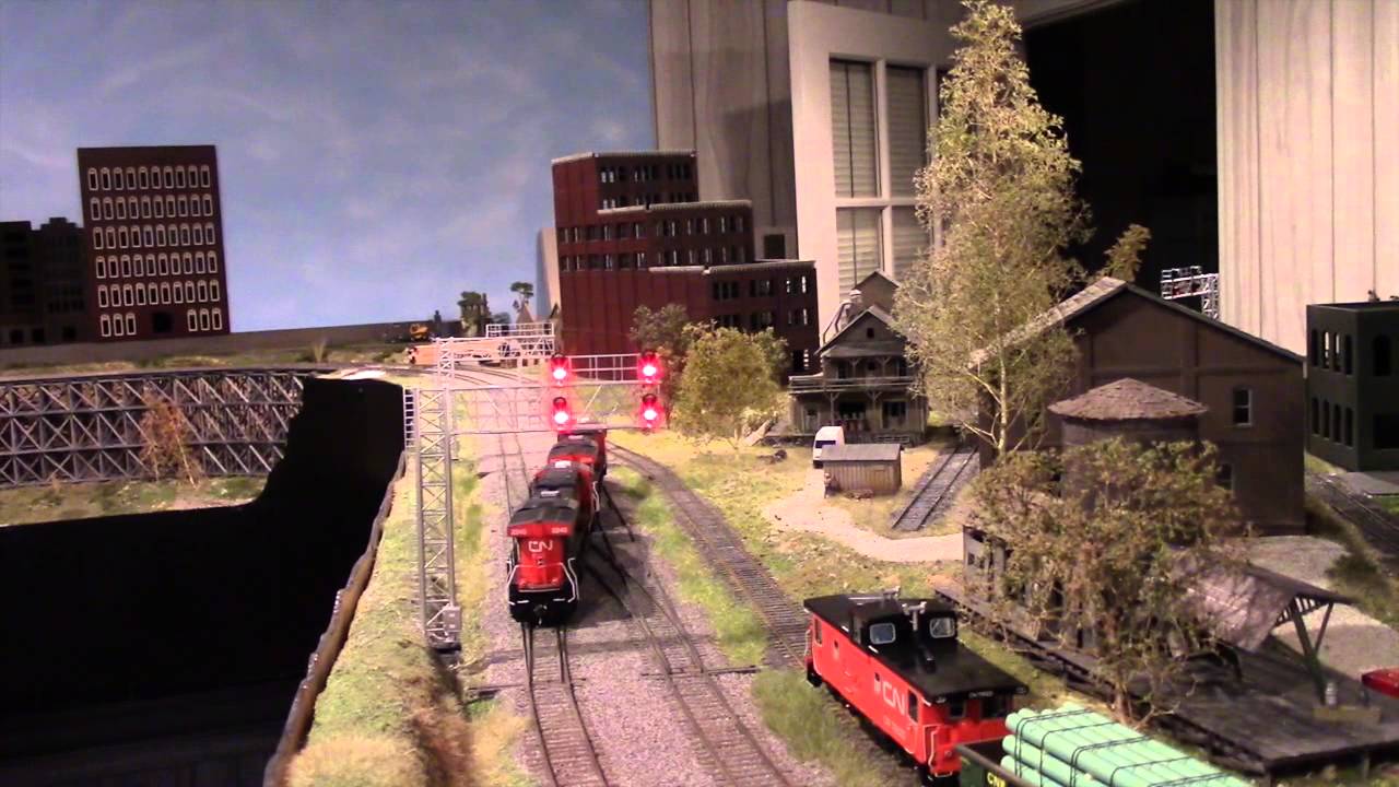 HO Layout-Model Railroad Block Detection and Automation