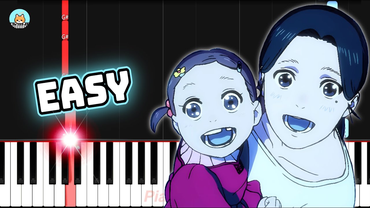 [full] Dandadan Ep. 7 OST - "love theme" - EASY Piano Tutorial & Sheet Music