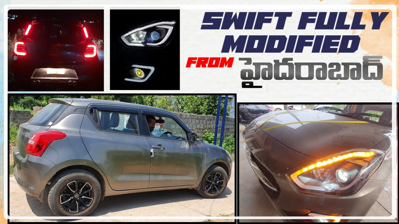 swift 2021 vxi  next level modification ||head lights||android system