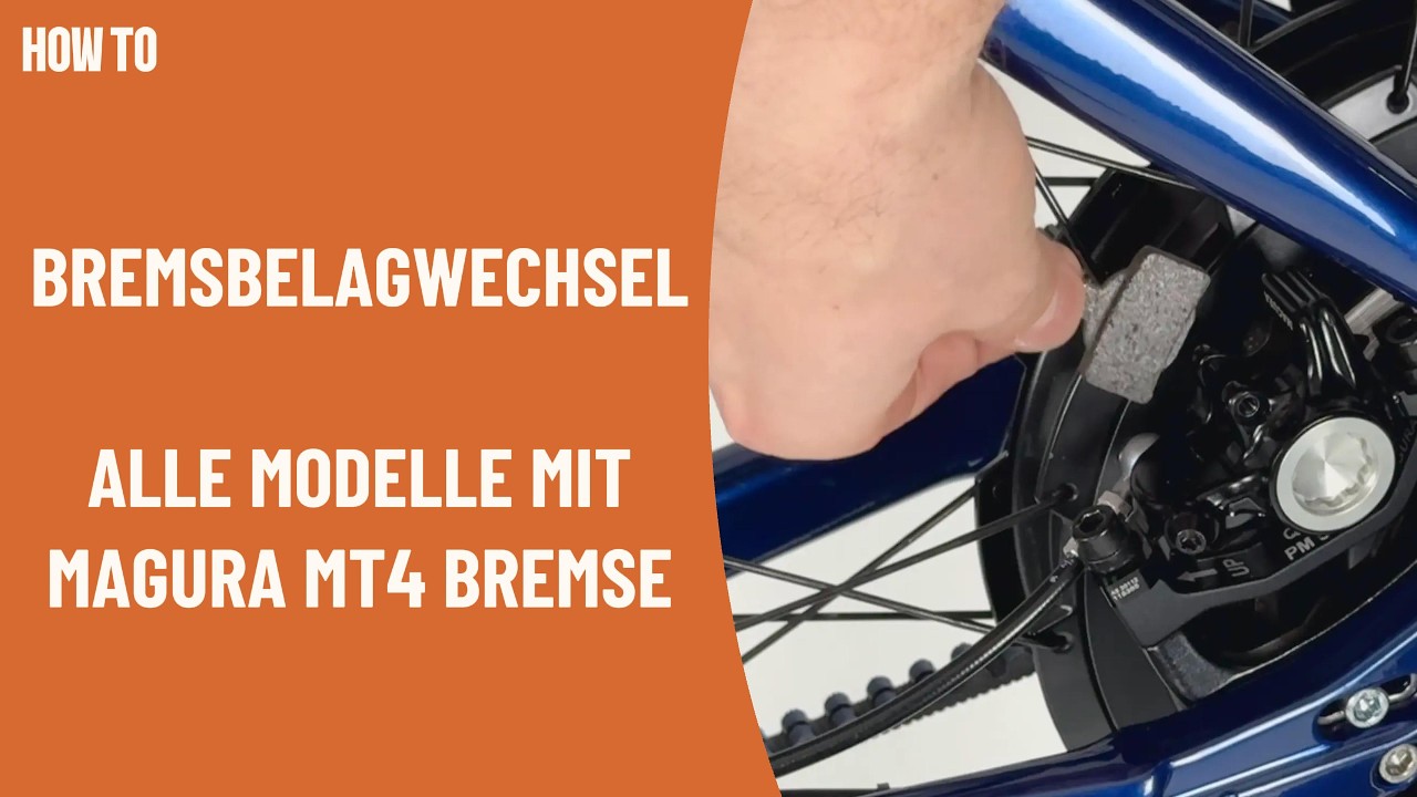 Bremsbelagwechsel bei all unseren Modellen mit einer Magura MT4 Bremse