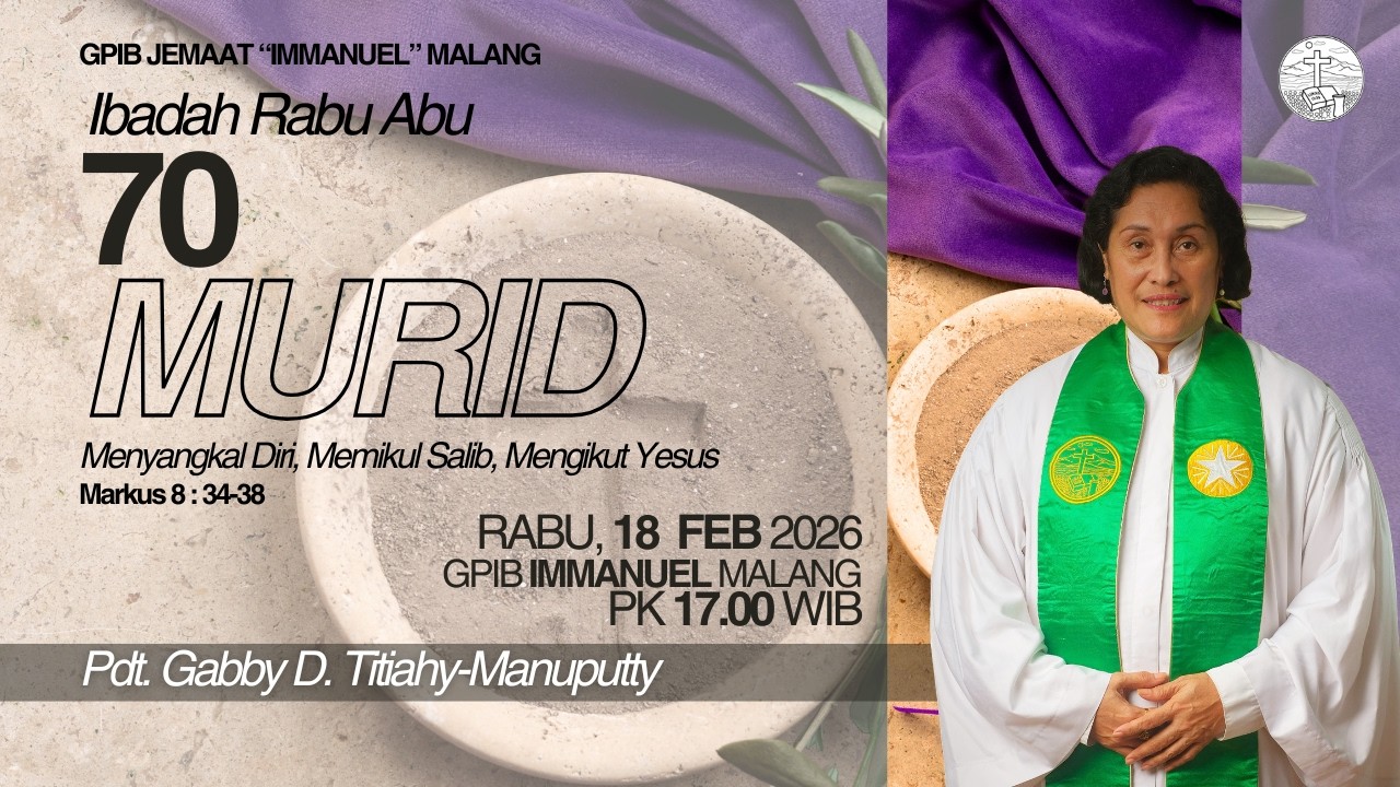 [live] Ibadah Hari Rabu Abu | 18 Februari 2026 | GPIB Immanuel Malang
