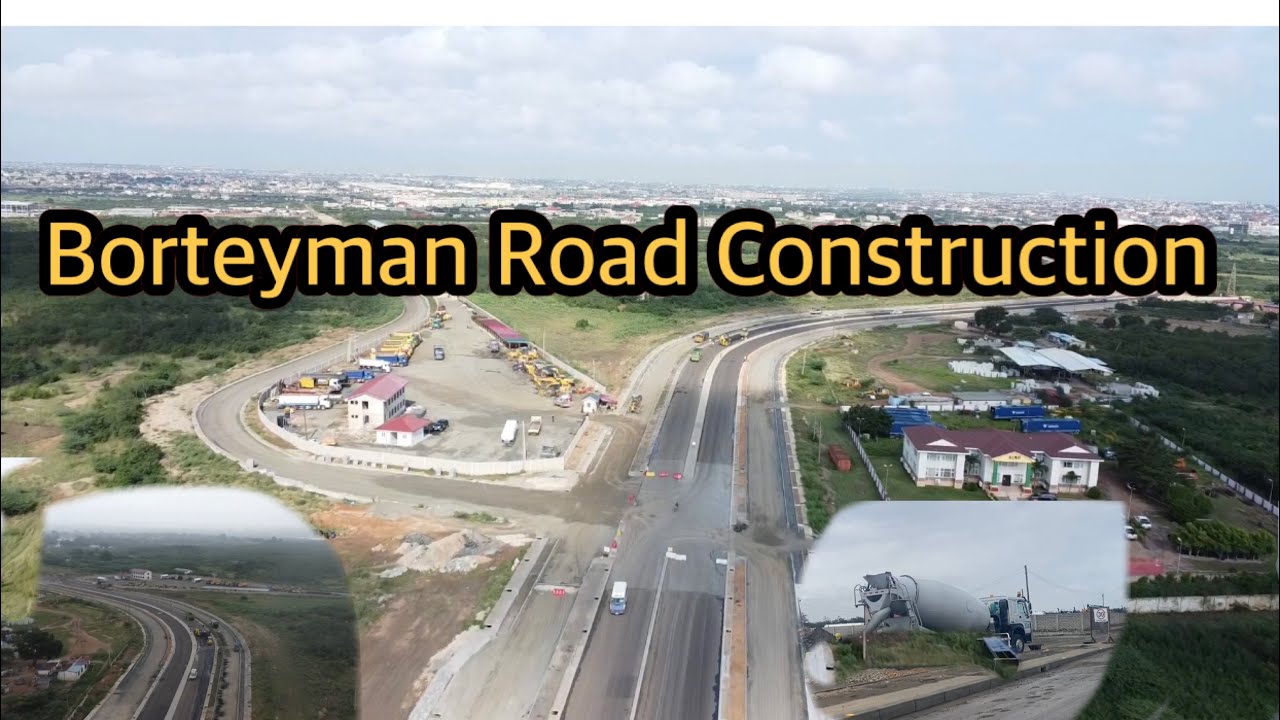 The 4 lanes Borteyman Road Construction for All African Game .