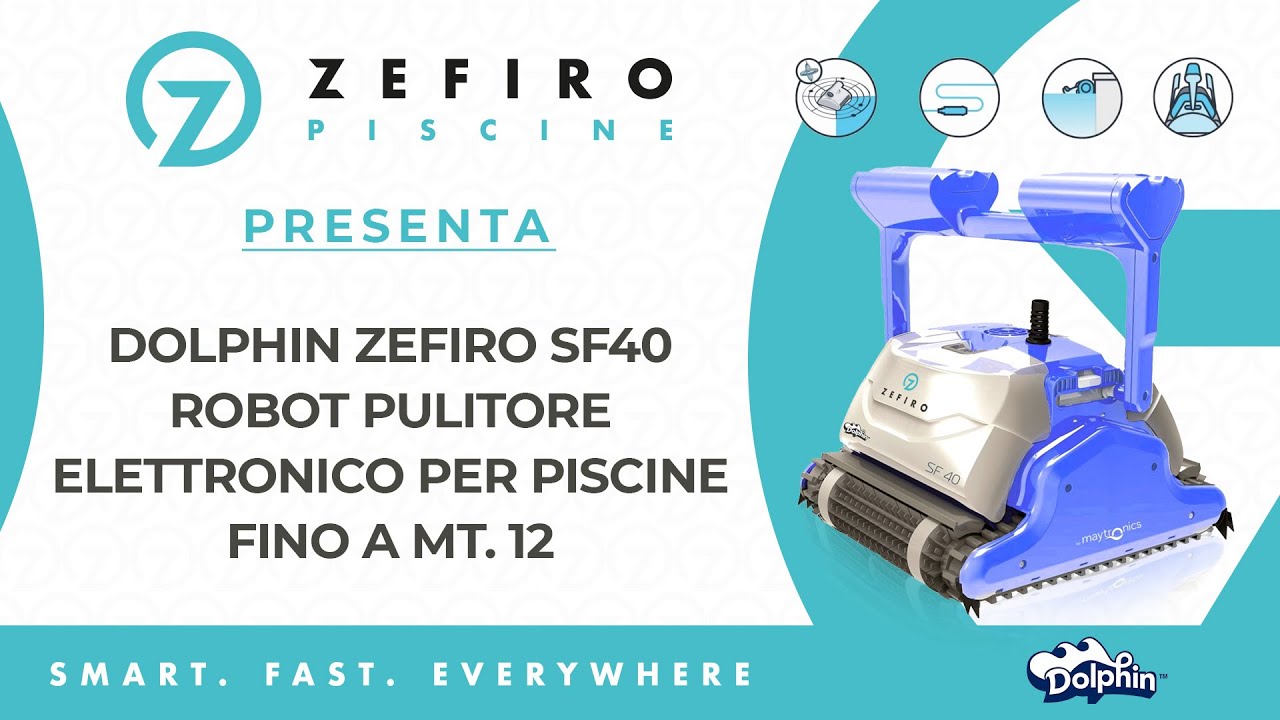 Maytronics Dolphin Zefiro SF40 Gyro Digital | Robot Pulitore Elettrico Piscina