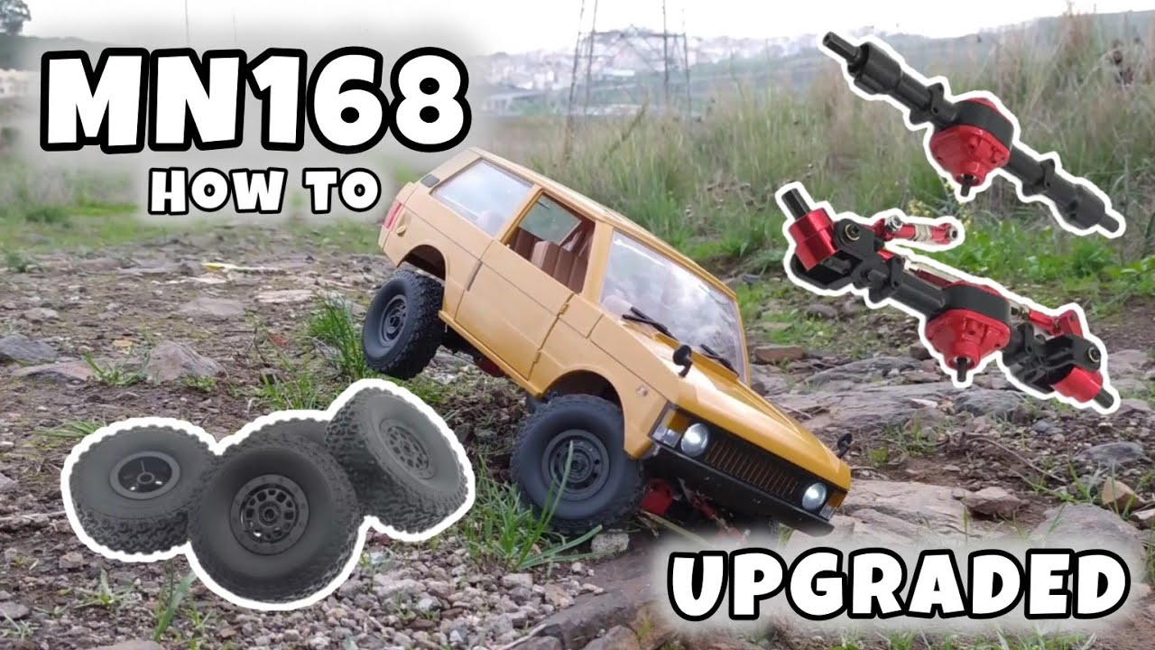 MN168 - UPGRADED - MN99S METAL AXLES - WPL WHEELS & TIRES