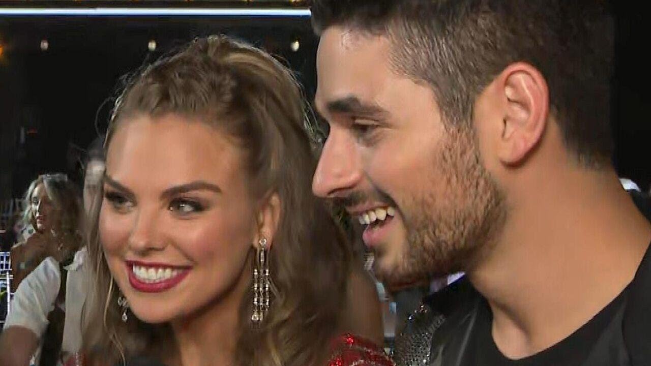 'DWTS': Hannah Brown and Alan Bersten on Those Showmance Comments During the Premiere (Exclusive)