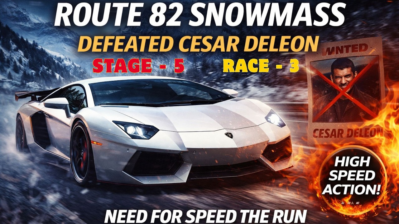 NFS The Run Gameplay with Lamborghini | Stage 5 Race 3 | No Commentary Keyboard (REVEALED)