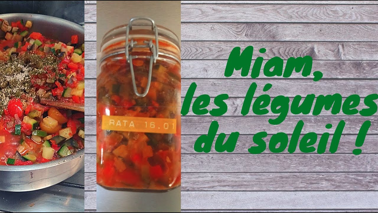 Ratatouille maison en bocaux🍅Méthode conservation 3 (épisode 4)#provençale #conserve #stérilisation