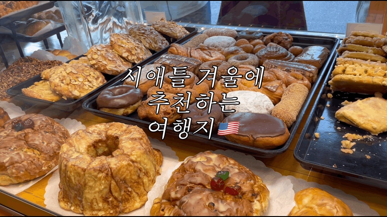 🇺🇸겨울에 시애틀 오시면 여기를 꼭 가셔야 해요|시애틀 크리스마스 마켓|The Spheres|Poulsbo