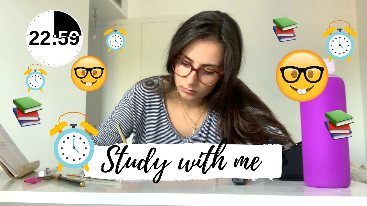 STUDY WITH ME (a tiempo real): MÉTODO POMODORO || Ana Blanca