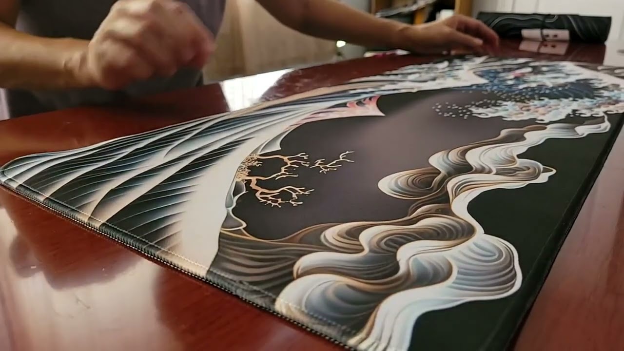 ProbTis Japanese Mouse Pad, Kanagawa Great Wave Mouse Pad Review, Beautiful theme and quality desk p