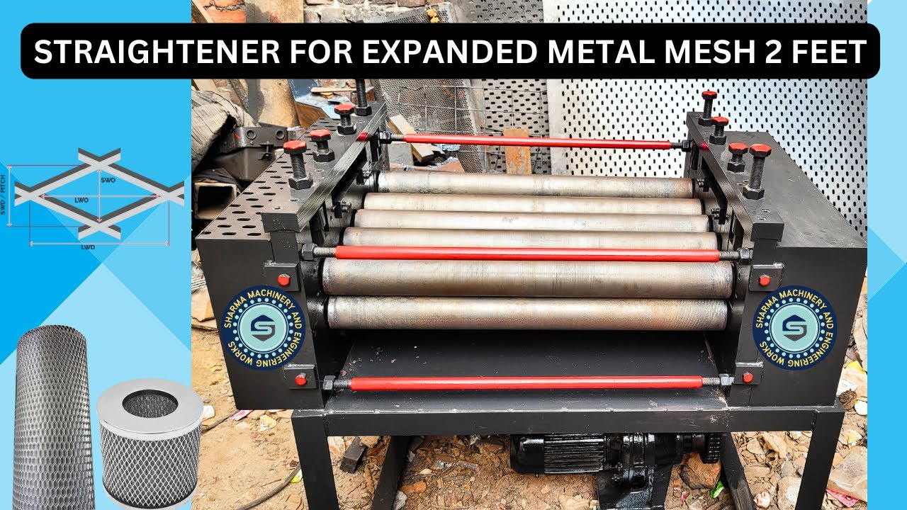 HOW TO DO STRAITGH YOUR ROUND EXPANDED METAL MESH DIY | 2 FEET EXPANDED METAL MESH STRAITGHENER