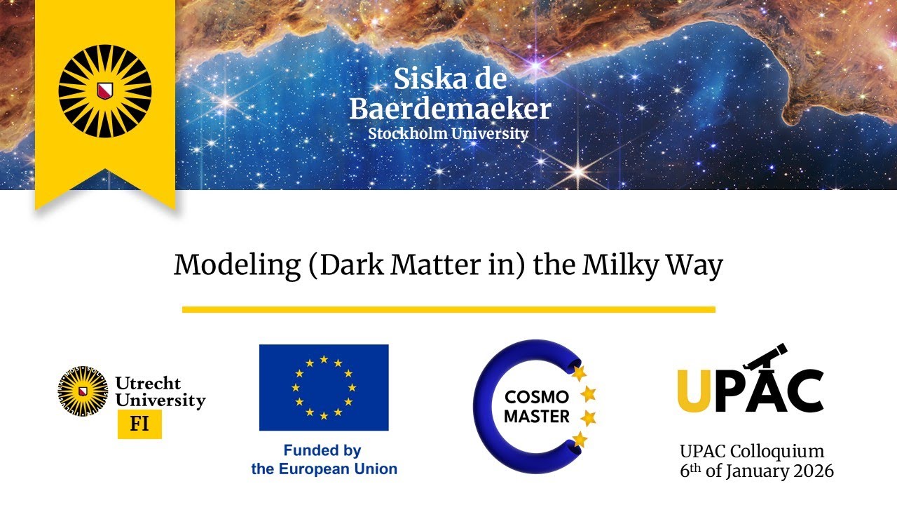 UPAC Colloquium January 2026 - Modeling (Dark Matter in) the Milky Way