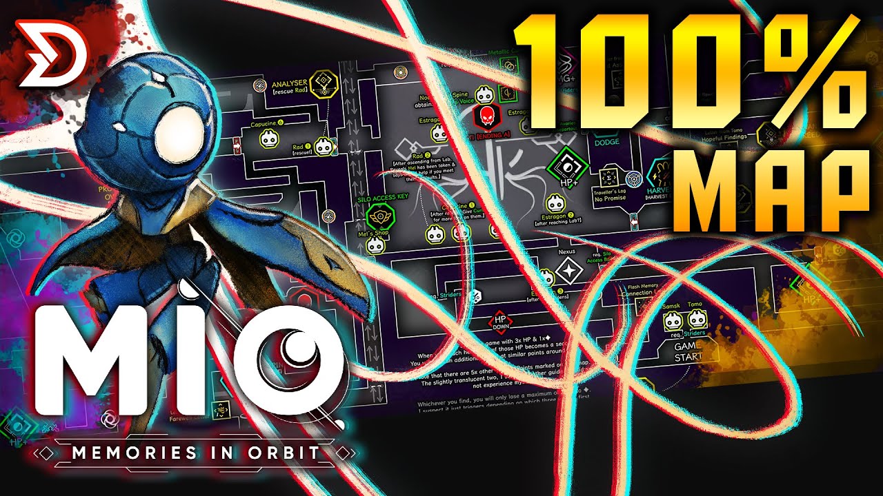 MIO: Memories in Orbit | 100% Map — All Areas, Bosses, Abilities, Mods, Upgrades & More!