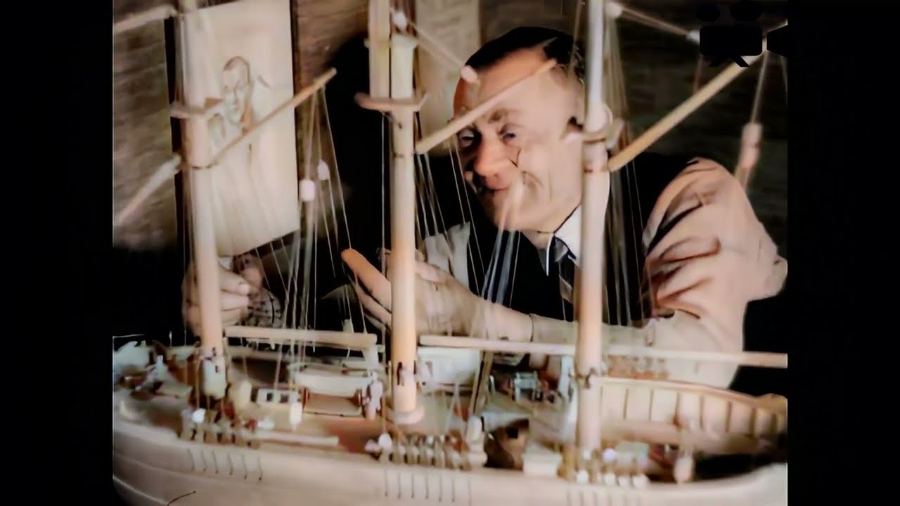 1944 Modell av Polarskuta Fram av J&oslash;rn Stubberud