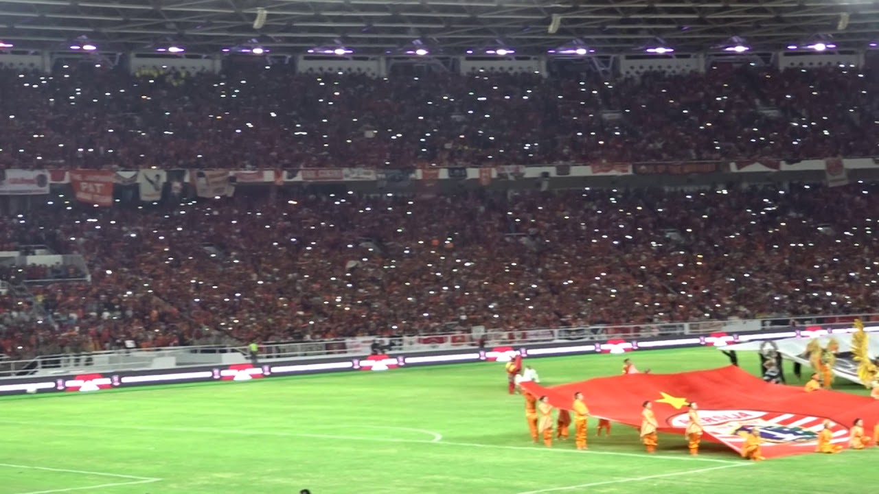 LEBIH BERASA!! Lagu Indonesia Raya  Tanpa Iringan Musik di Final Piala Presiden 2018. ((FULL HD))
