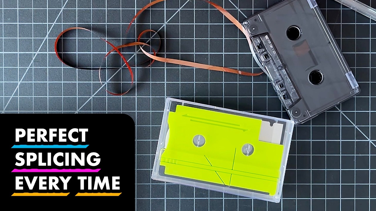 How To Easily Make INVISIBLE Cassette Tape Splices Every Single Time