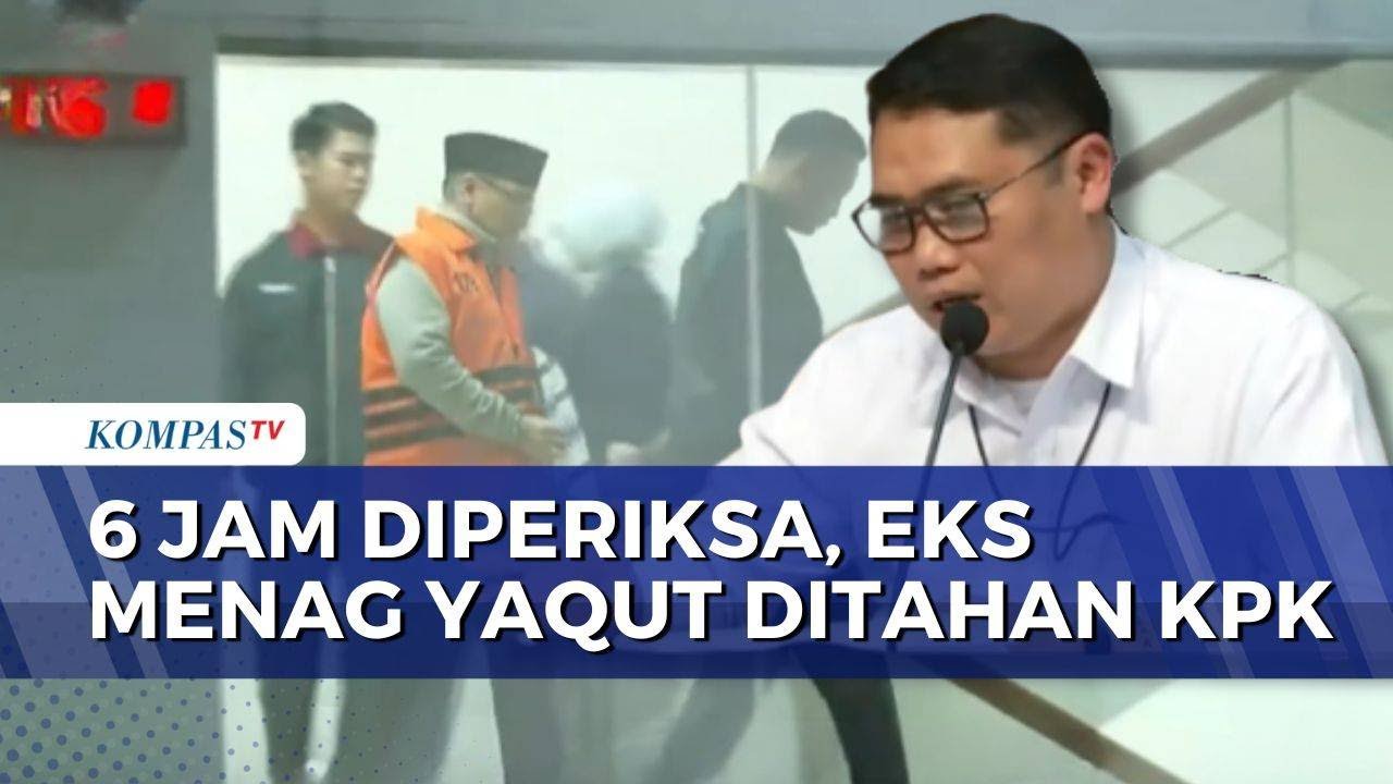 Pakai Rompi Oren, Eks Menag Yaqut Langsung Dibawa Menuju Rutan KPK | KOMPAS MALAM
