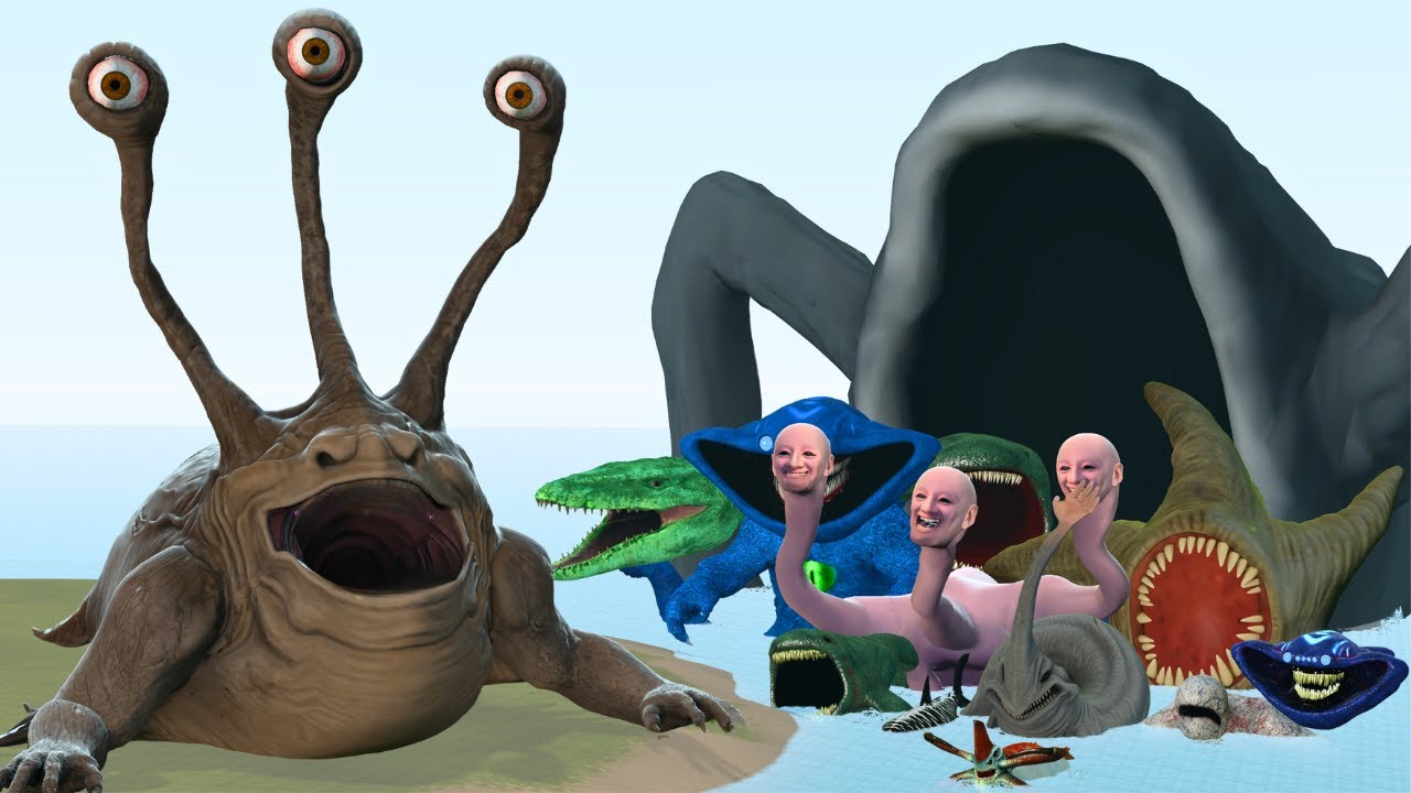 New Hear Me Out Sea Monster Vs All Sea Monster Creatures In Garry's Mod