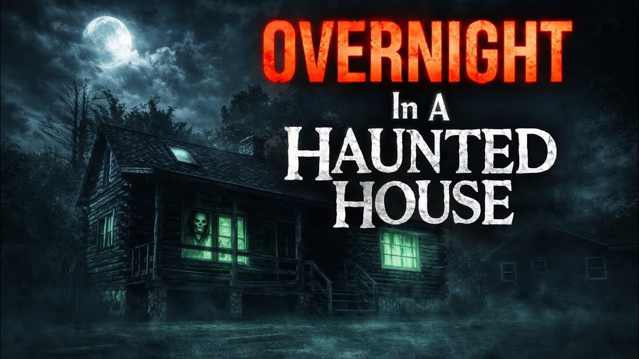 OVERNIGHT in a HAUNTED HOUSE!!