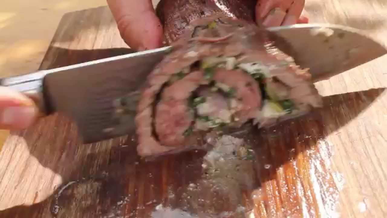 U.S. Flanksteak Rollbraten vom Weber Go Anywhere - deutsches Grill- und BBQ-Rezept - 0815BBQ
