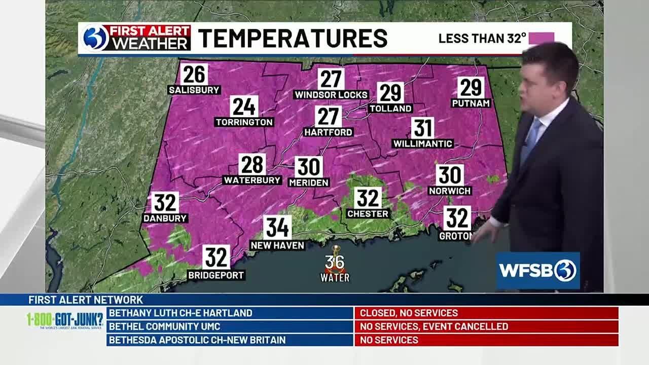 First Alert Weather Day, Freezing Rain Now with Strong Winds Later