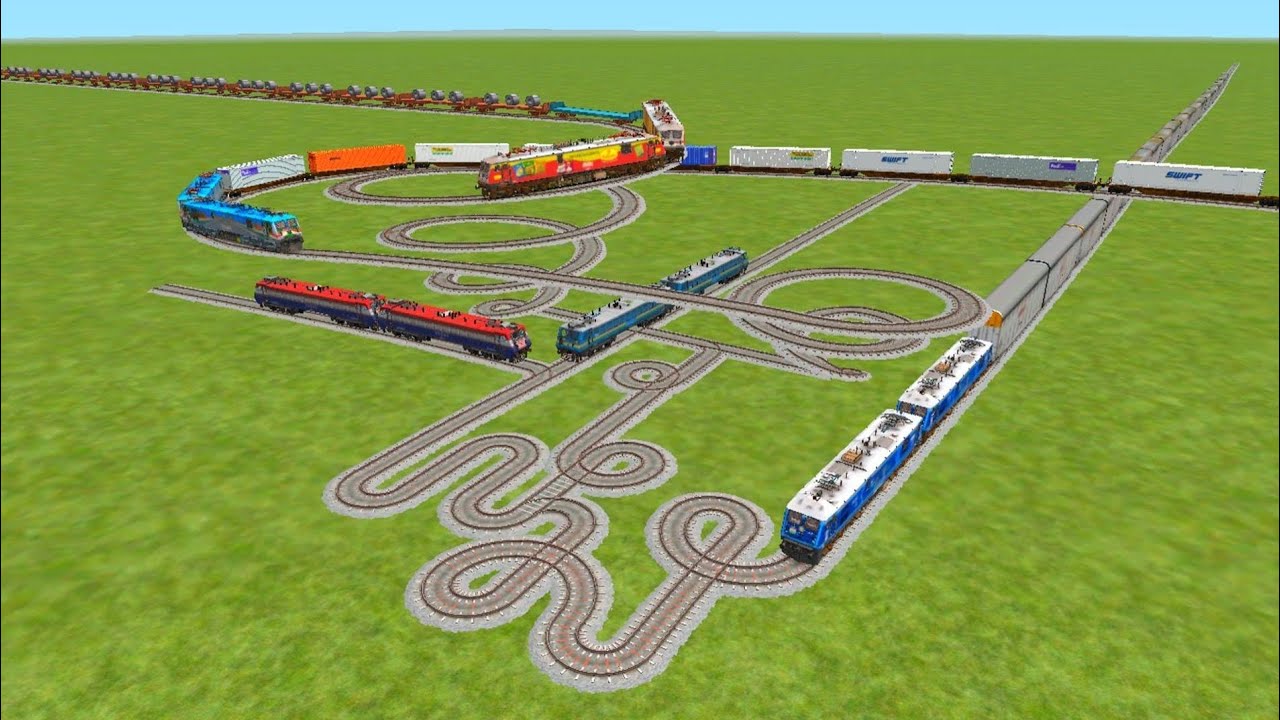 Caping crossing bumpy over bridge crossing running status super speed simulator round track classic 