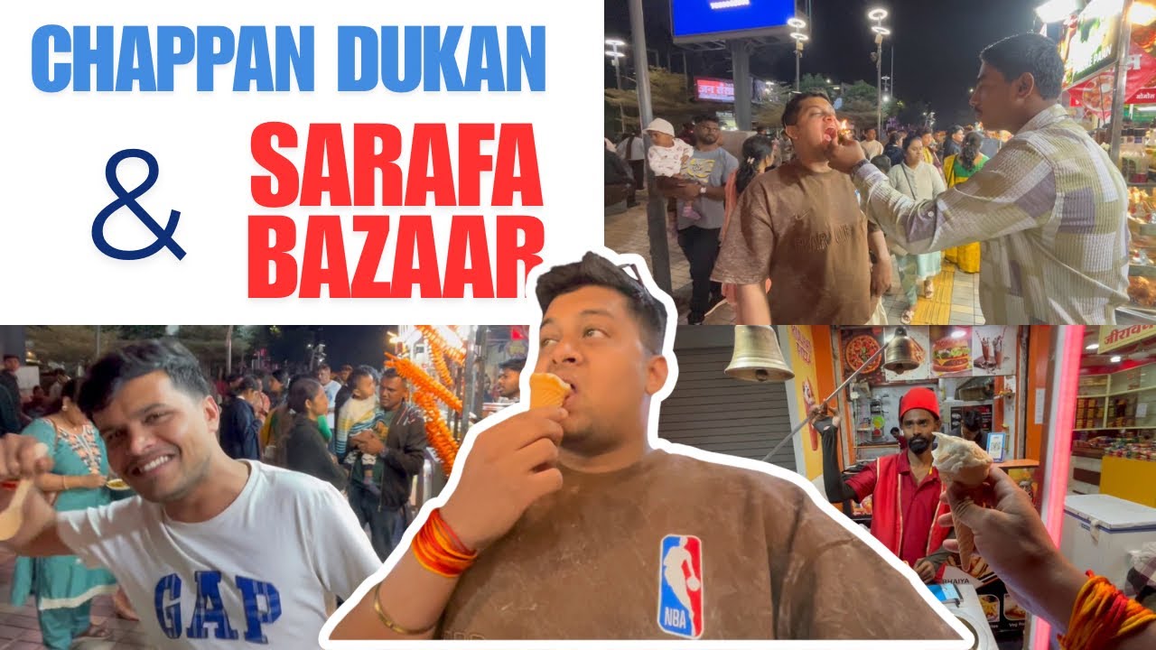 We Tried Firepan in 56 dukaan & explored Sarafa Bazaar !!!