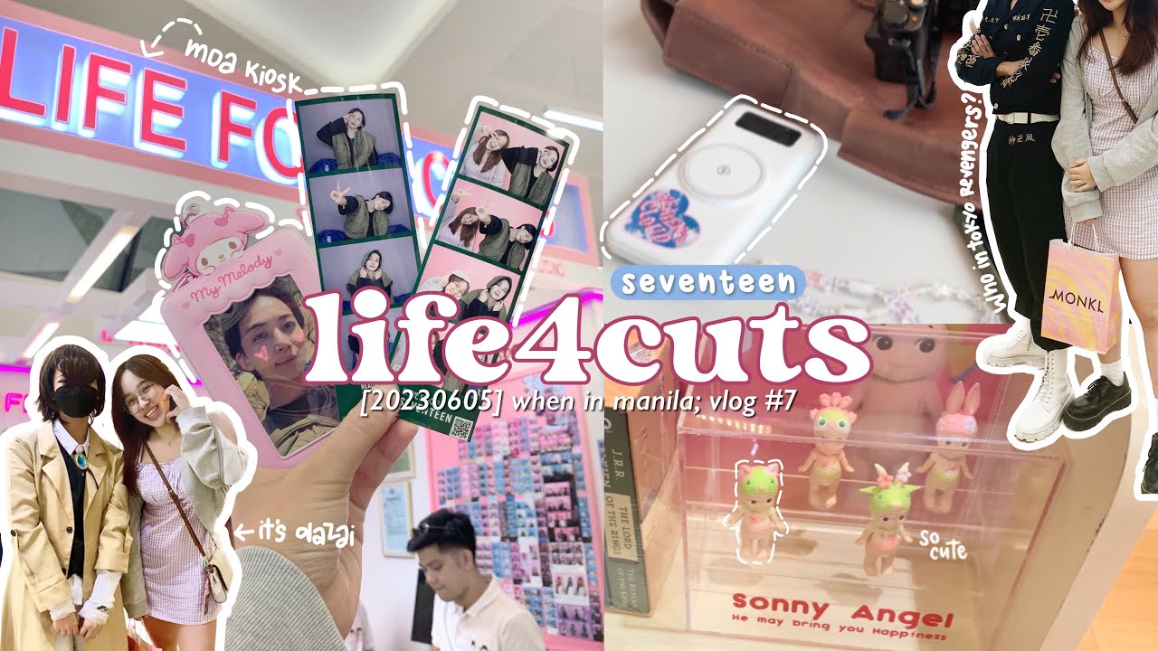 [230605] sm moa vlog ; visiting life4cuts for seventeen, eating, window shopping, met cosplayers