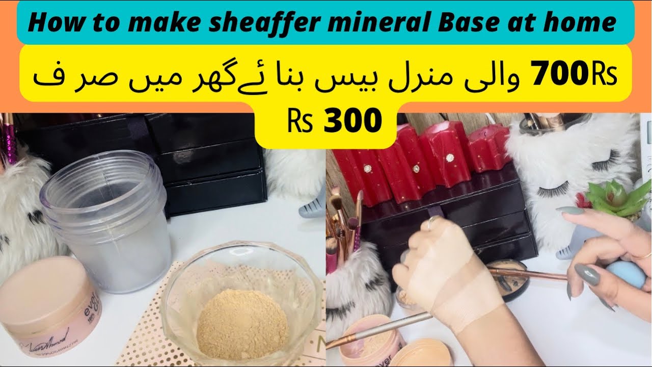 How to make mineral Base at home only 300Rs || Sheaffer mineral Base make at home