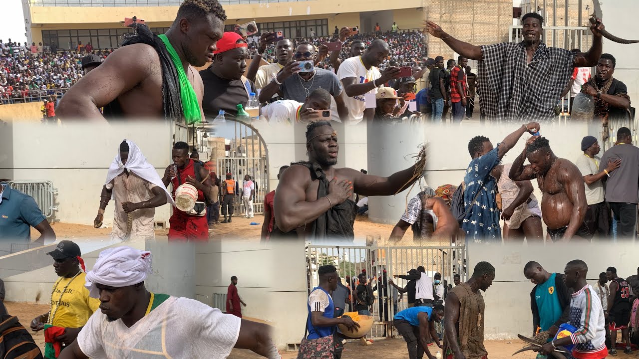 Entres de toutes les lutteurs ORDINATEUR,SOSSOKH,TOUBAKOUTA,OBEULI, NGAGNE SENE a Dakar