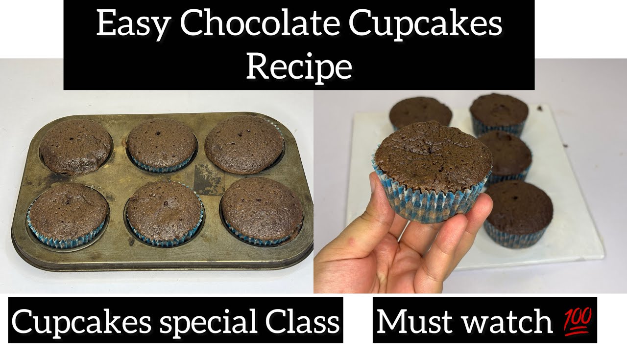 Moist Chocolate Cupcakes| Easy Chocolate Cupcakes Recipe| Free Baking Class